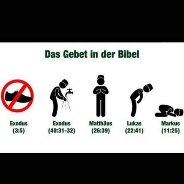 Das gebet in der Bibel ,wie? (Religion, Islam, Christentum)