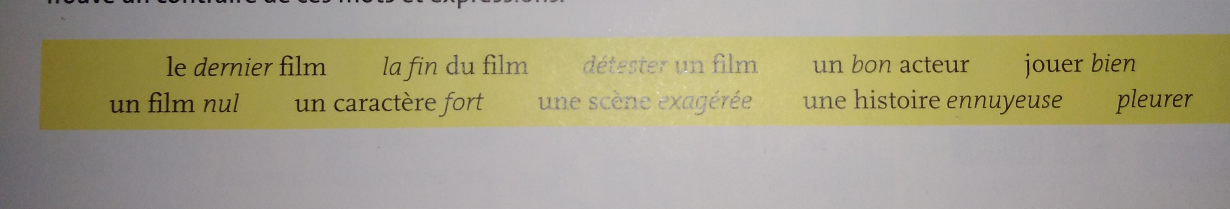 Das Gegenteil Zu Diesen Wortern Franzosisch Schule Fremdsprache