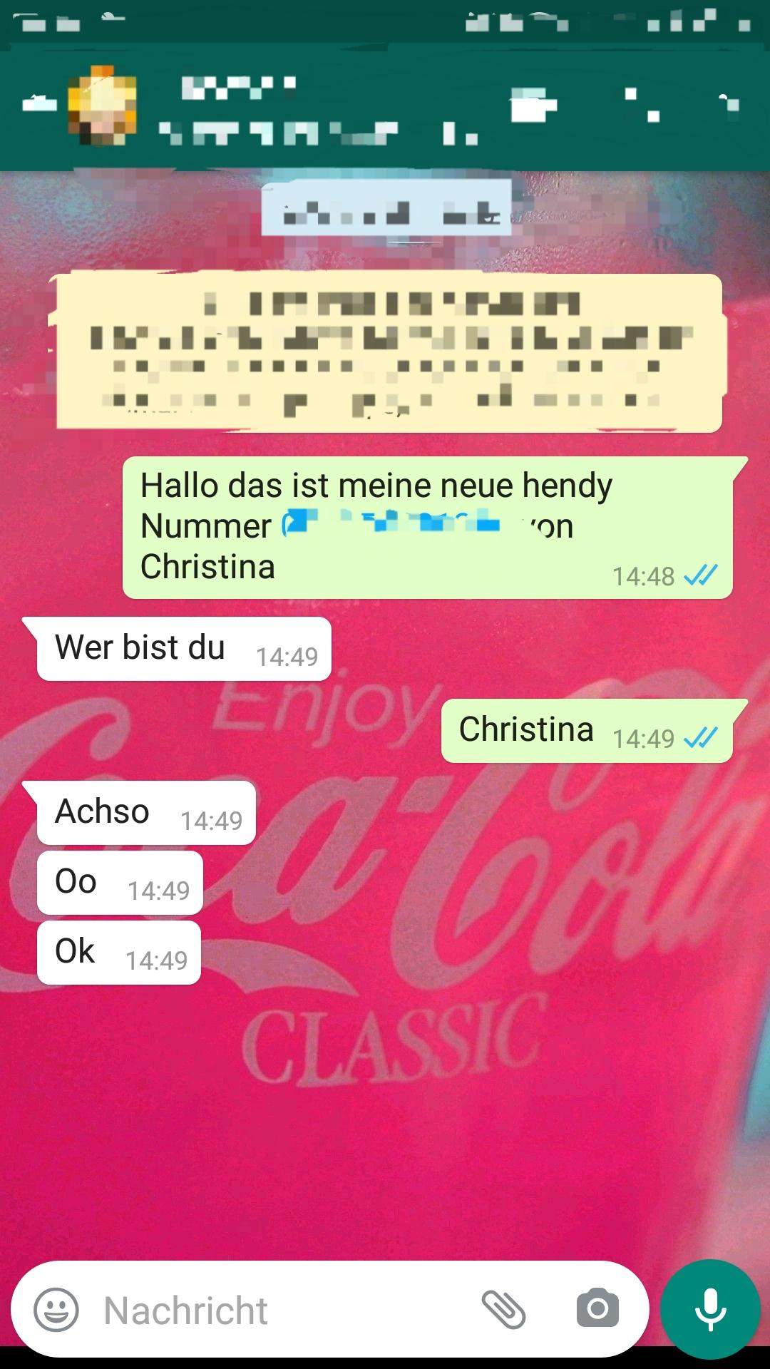 Das hat mein chrush geschrieben ? (Schule, Liebe)