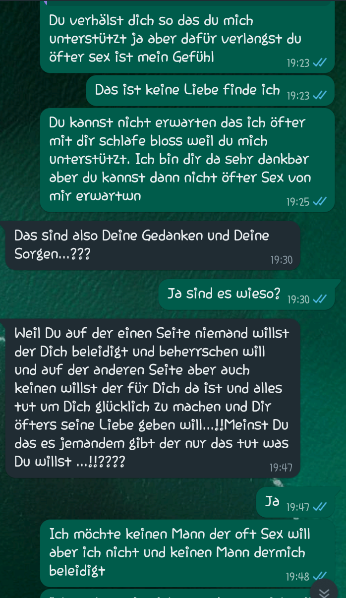 Das schrieb mir mein Partner heute? (Liebe, Beziehung)