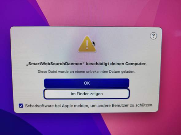 Datei Beschädigt Computer (iMac)?