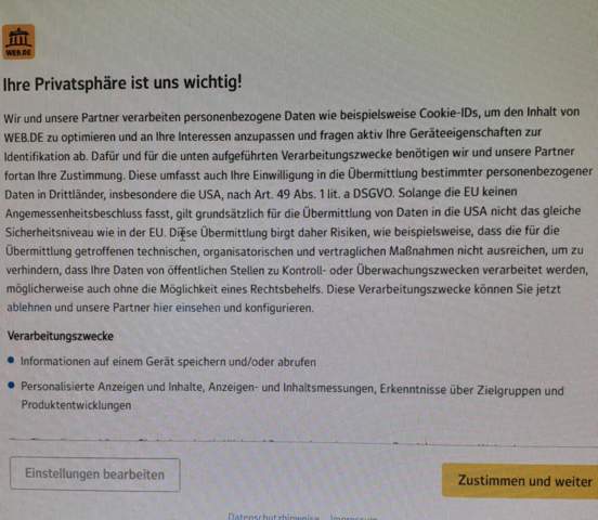 Daten werden im Ausland weitergegeben? (Computer, Handy, Internet)