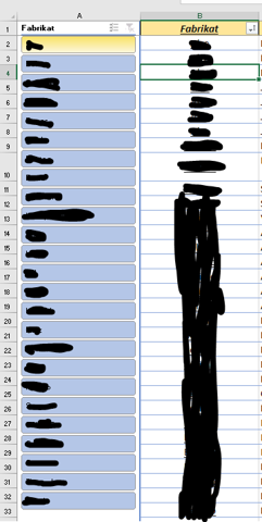 Datenschnitt in Excel fixieren sodass er "mitläuft" wie bei der Funktion "Tabelle hat Überschriften"?