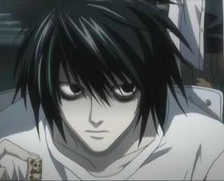 Death Note L Lawliet Ryuzaki, Warum augenringe? (Anime, Noten, Japanisch)