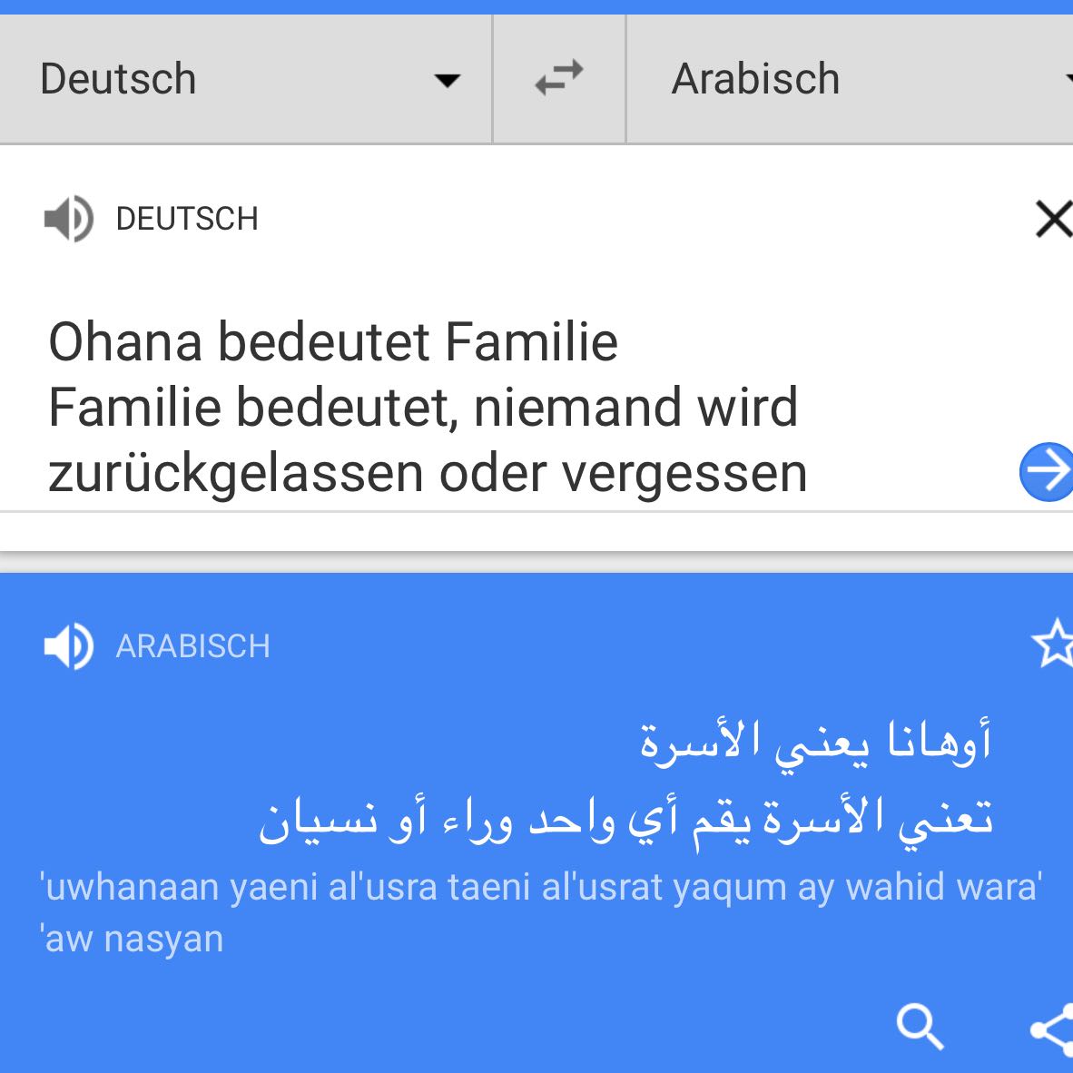 Übersetzung deutscher sprüche arabische mit Spruch Arabisch