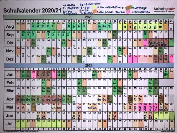 Denkt Ihr Dieser Abi Lernplan Ist Gut Um Einen Guten Abi Schnitt Zu Erreichen Schule Deutsch Mathe