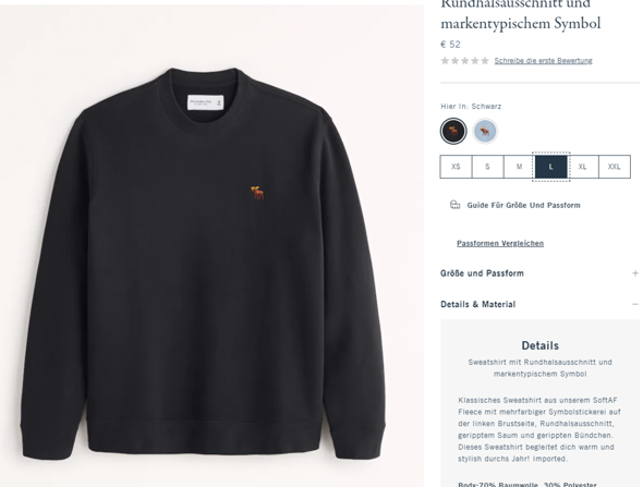 Denkt ihr dieses Markensweatshirt ist 50€ wert?