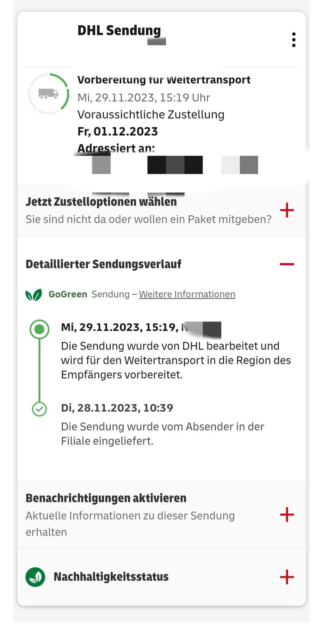 Leider Ist Fur Ihr Paket Keine Neue Zustelloption Verfugbar
