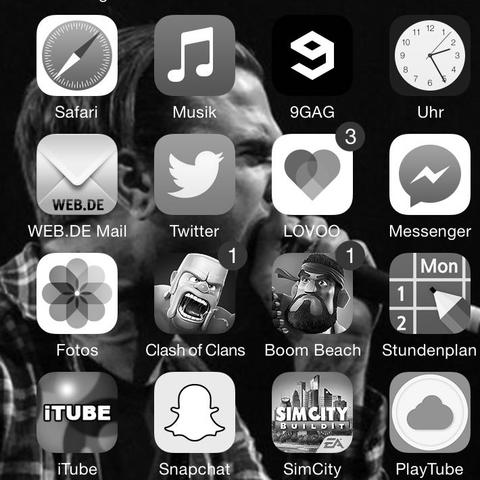 Hier. Und genauso sieht es ueberall aus, grau halt. - (Computer, Handy, iPhone)