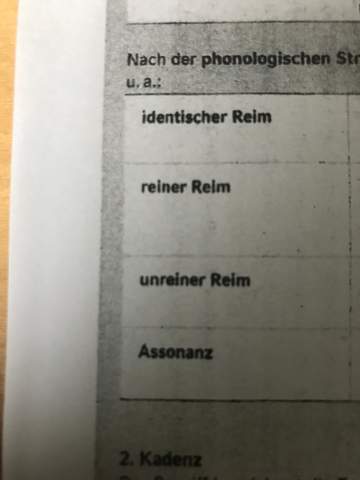 Deutsch Reime?
