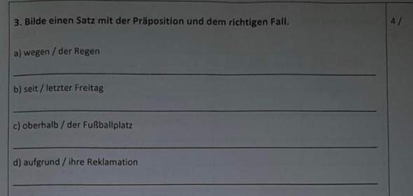 - (Schule, Deutsch)