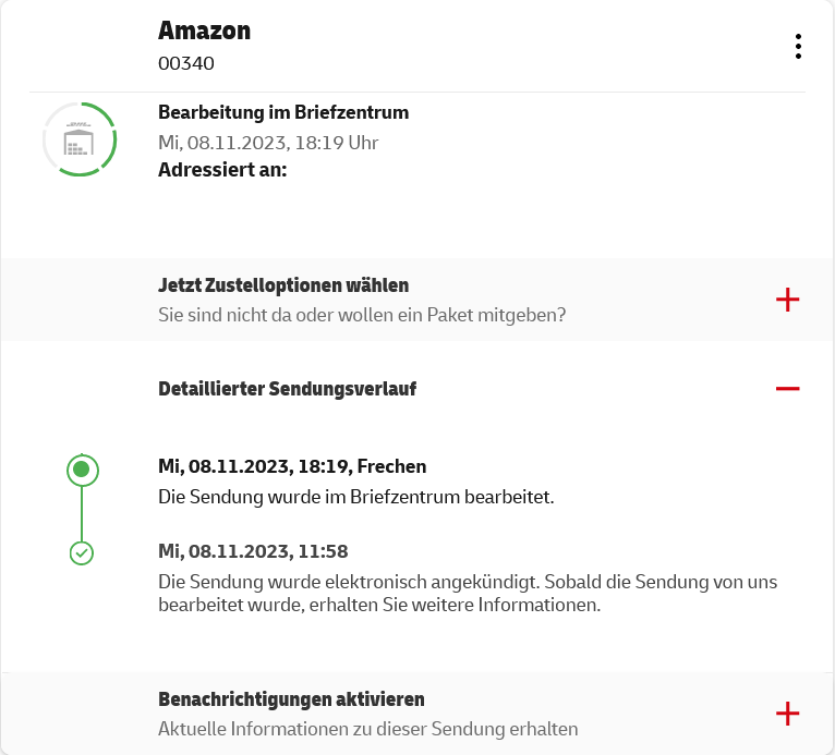 Deutsche Post Brief hängt bei "Bearbeitung im Briefzentrum"? (DHL)