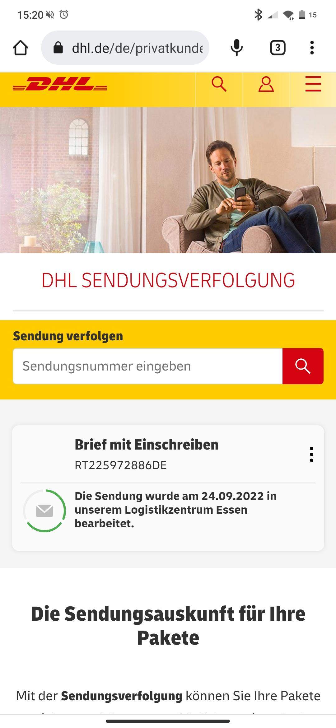 Deutsche Post Sendung? (Versand, Paket, DHL)