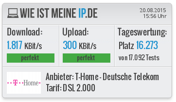 Speedtest - (Internet, dLAN, Powerline)