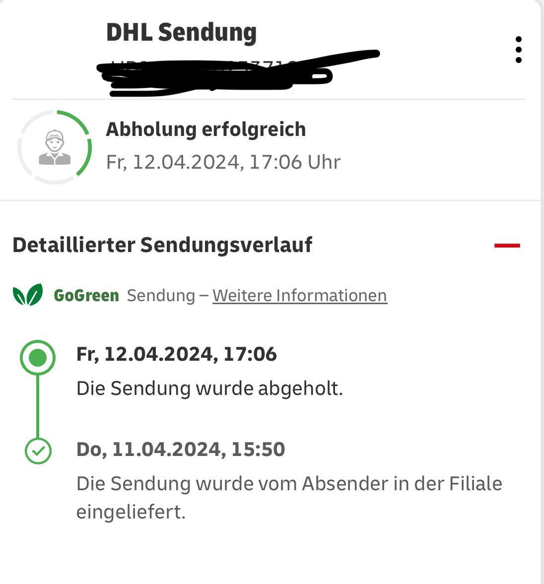 Dhl Die Sendung Wurde Am Wunschort Abgeholt