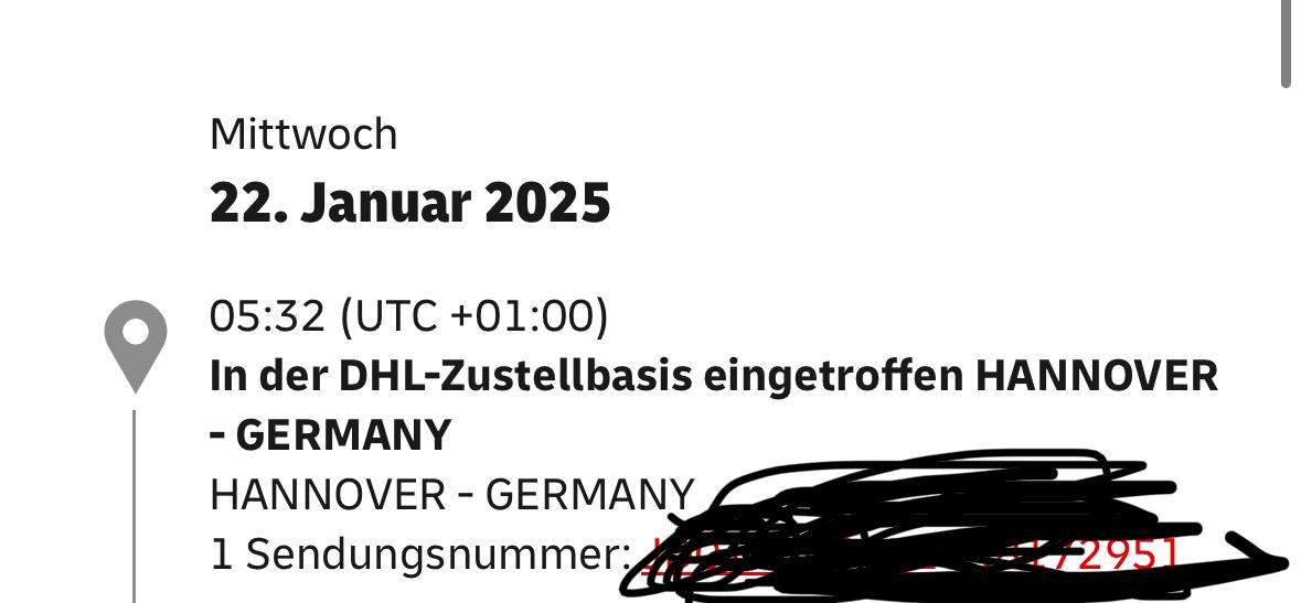 Sendung Ist Auf Dem Weg Zum Zielort