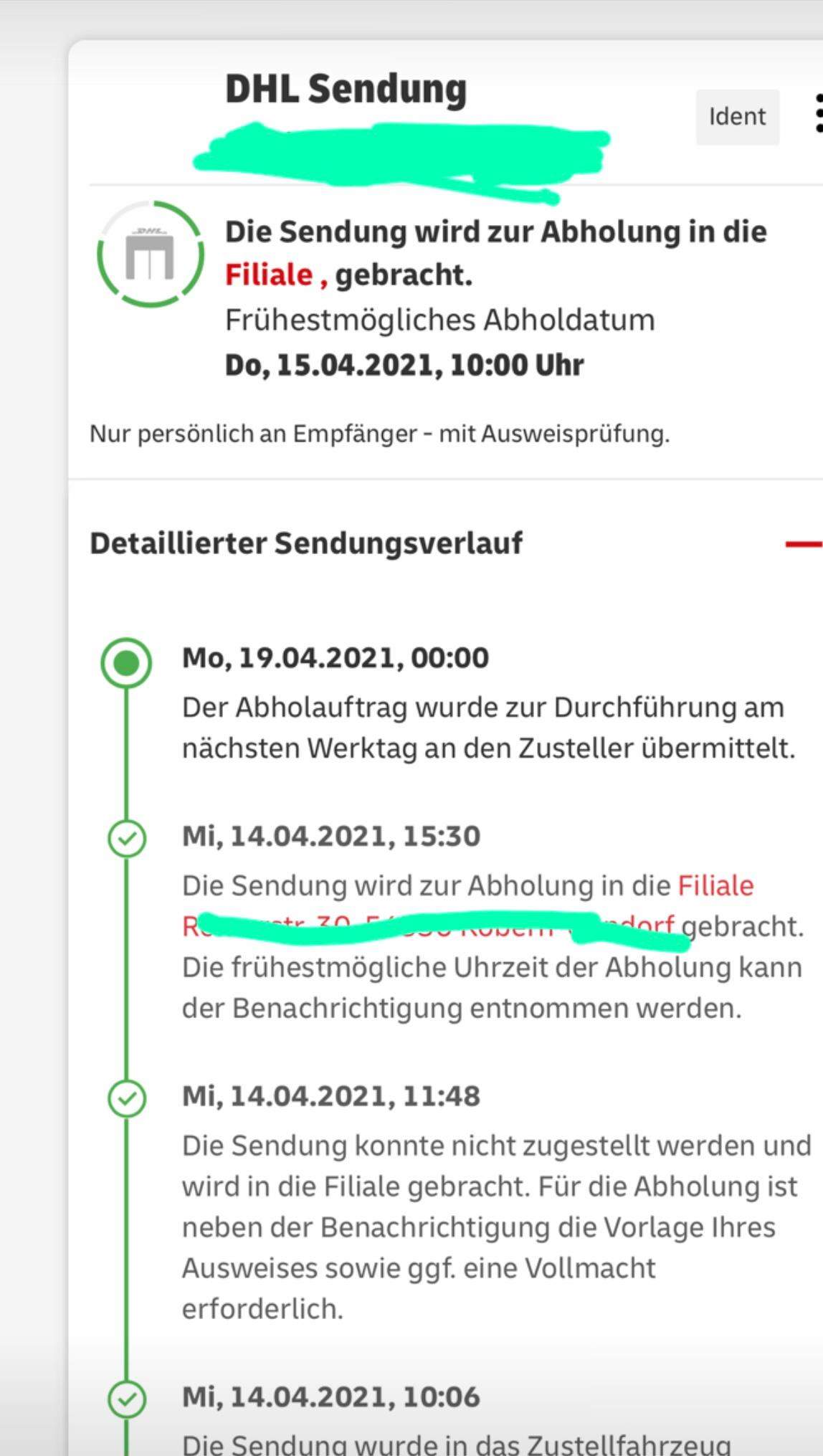 DHL Paket bei der Filiale abgeben dort ist nichts? DHL Paket bei der Filiale abgeben dort ist nichts?