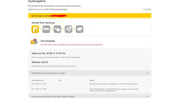 Dhl Paket Nach en Noch Nicht Weiterbearbeitet Ebay Post Versand