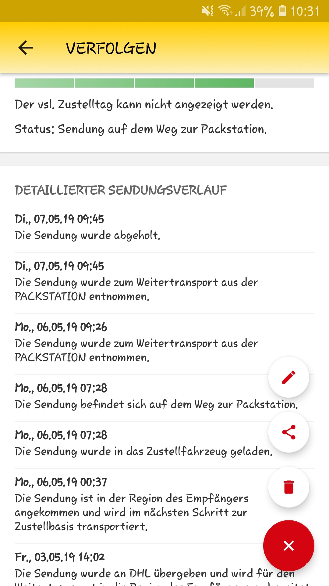 Dhl Paket Wurde Angeblich Abgeholt Dhl Packstation
