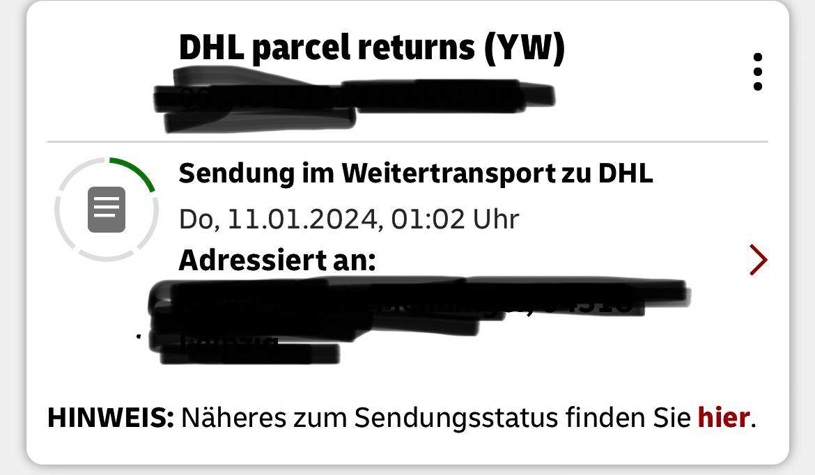 DHL Parcel Returns (YW) Annahme verweigern? (Versand, Paket, Lieferung)