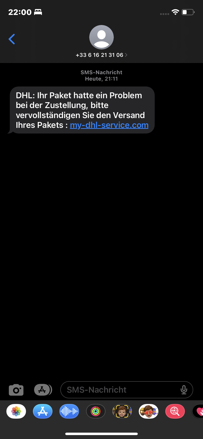 DHL Scam Sms? (Paket, Betrug, Maschen)