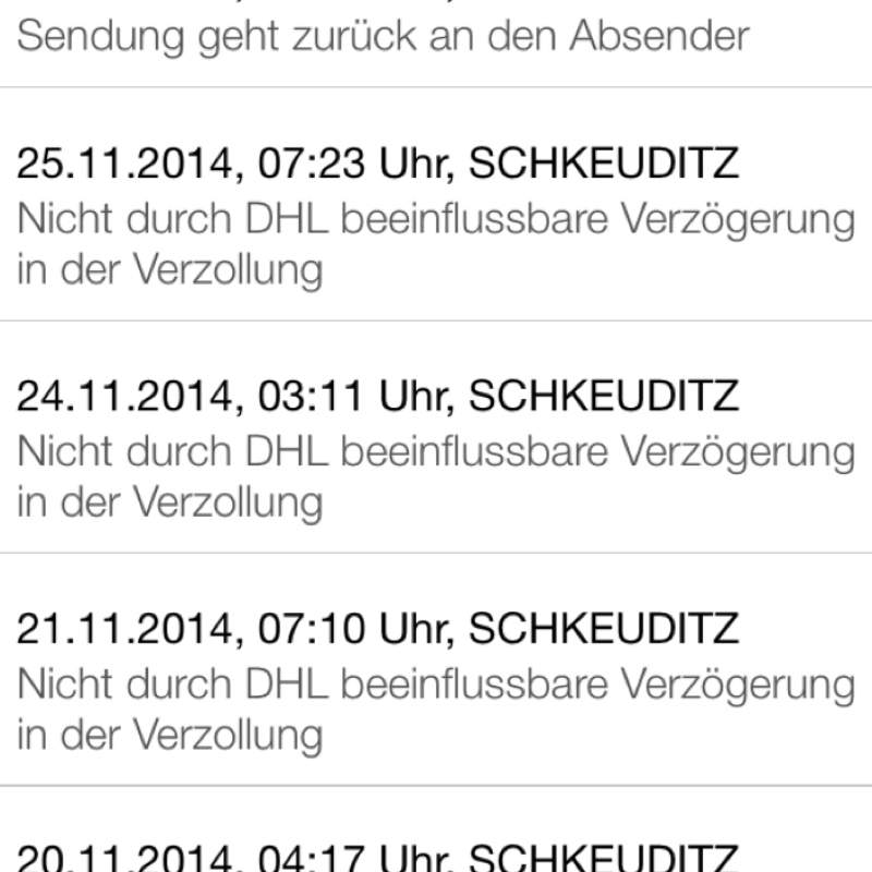 DHL schickt nach Zoll Paket wieder zum Absender? (USA, Verzögerung, Verzollung)