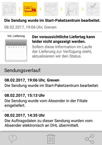 - (Fehler, Paket, DHL)
