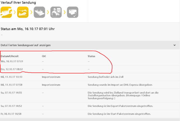 Dhl Sendungsverfolgung Tracking Paketverfolgung