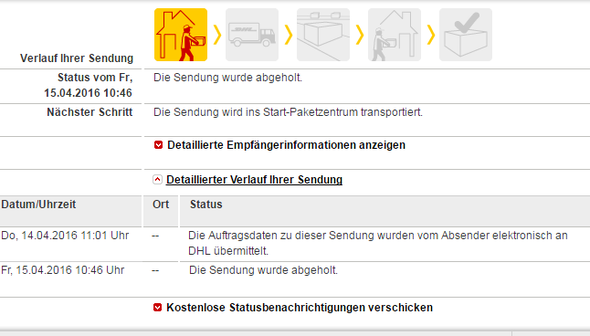 Dhl Status Bleibt Stehen Paket