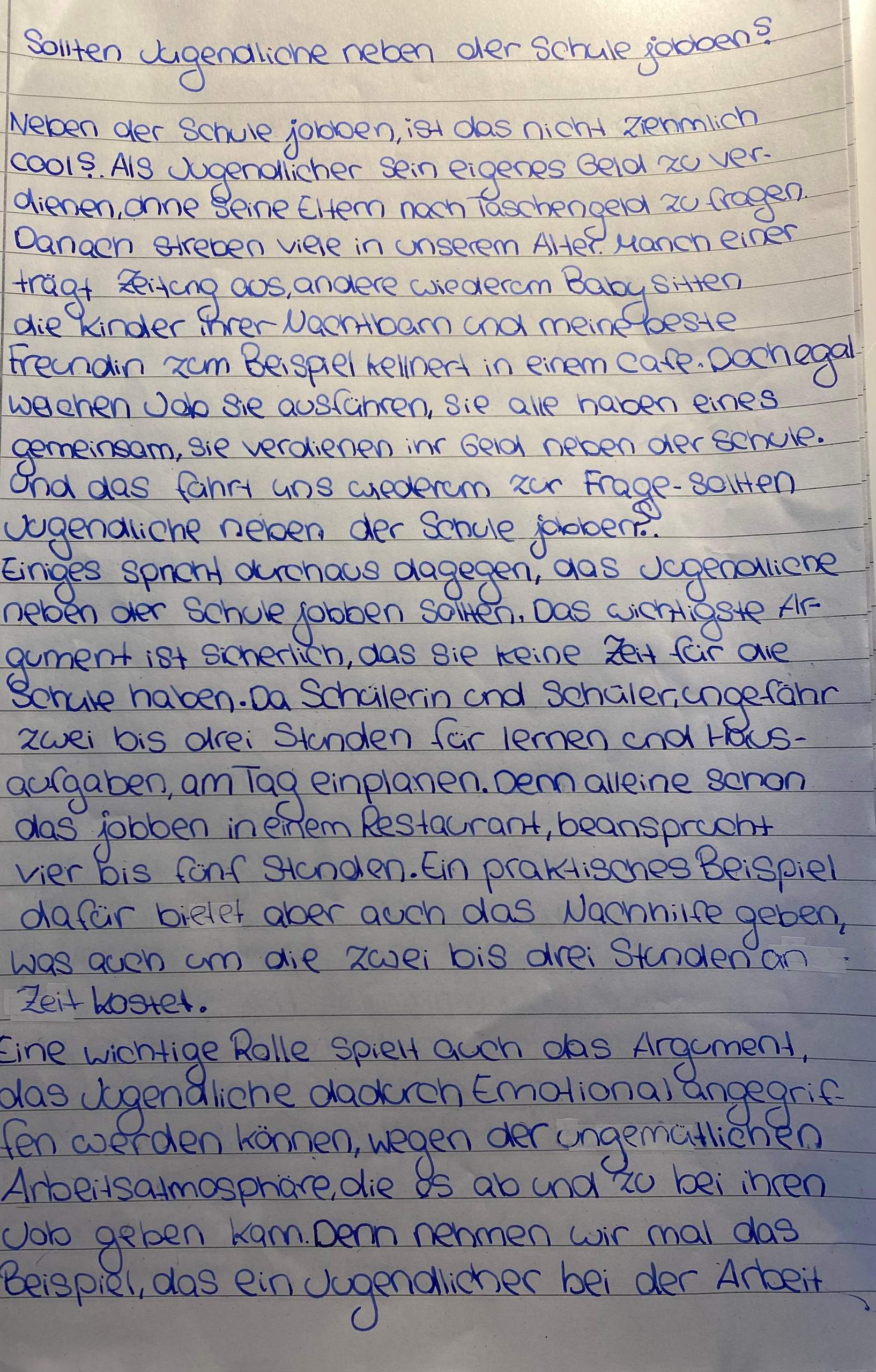 Dialektische Erörterung? (Schule, Deutsch)
