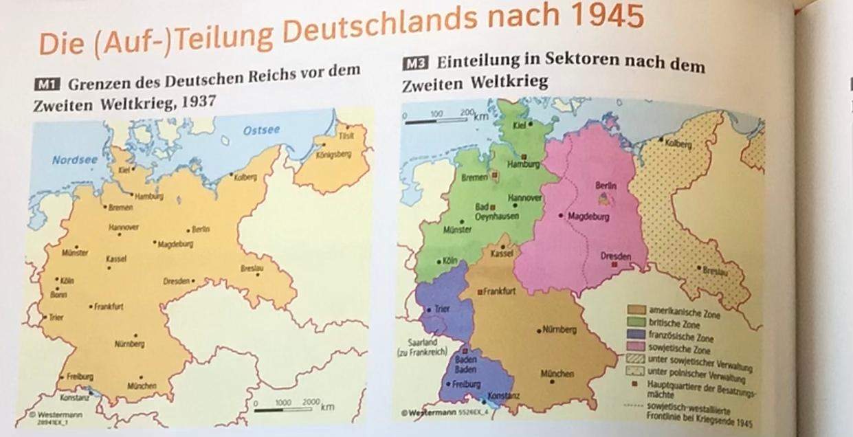 Die (Auf-) Teilung Deutschlands nach 1945? (Schule, Krieg, Zweiter Weltkrieg)