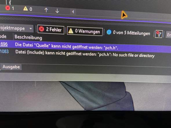 Die Datei kann nicht geöffnet werden Visual Studio 2022? (programmieren)