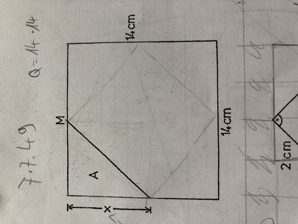 Die Lange X Berechnen Im Quadrat Schule Mathe Mathematik