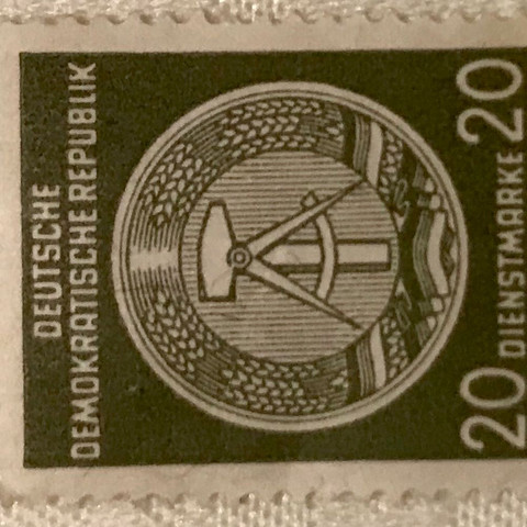 Dienstmarke DDR - (DDR, Briefmarken, dienstmarke)