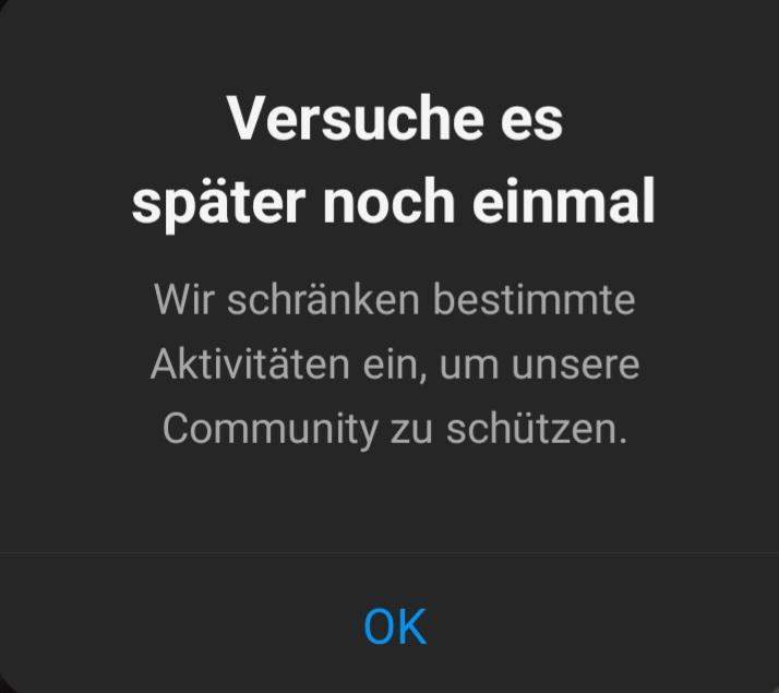 Diese anzeige geht nicht weg in instagram? (Account, Problemlösung)