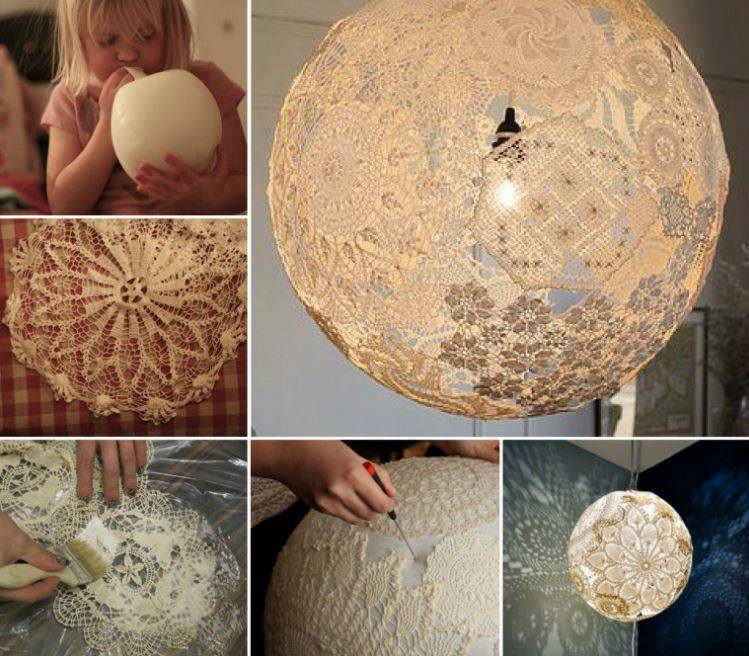 Se Lampe Selber Machen Aus Papier Oder Spitzendeckchen Se Lampe Selber Machen Aus Papier Oder Spitzendeckchen