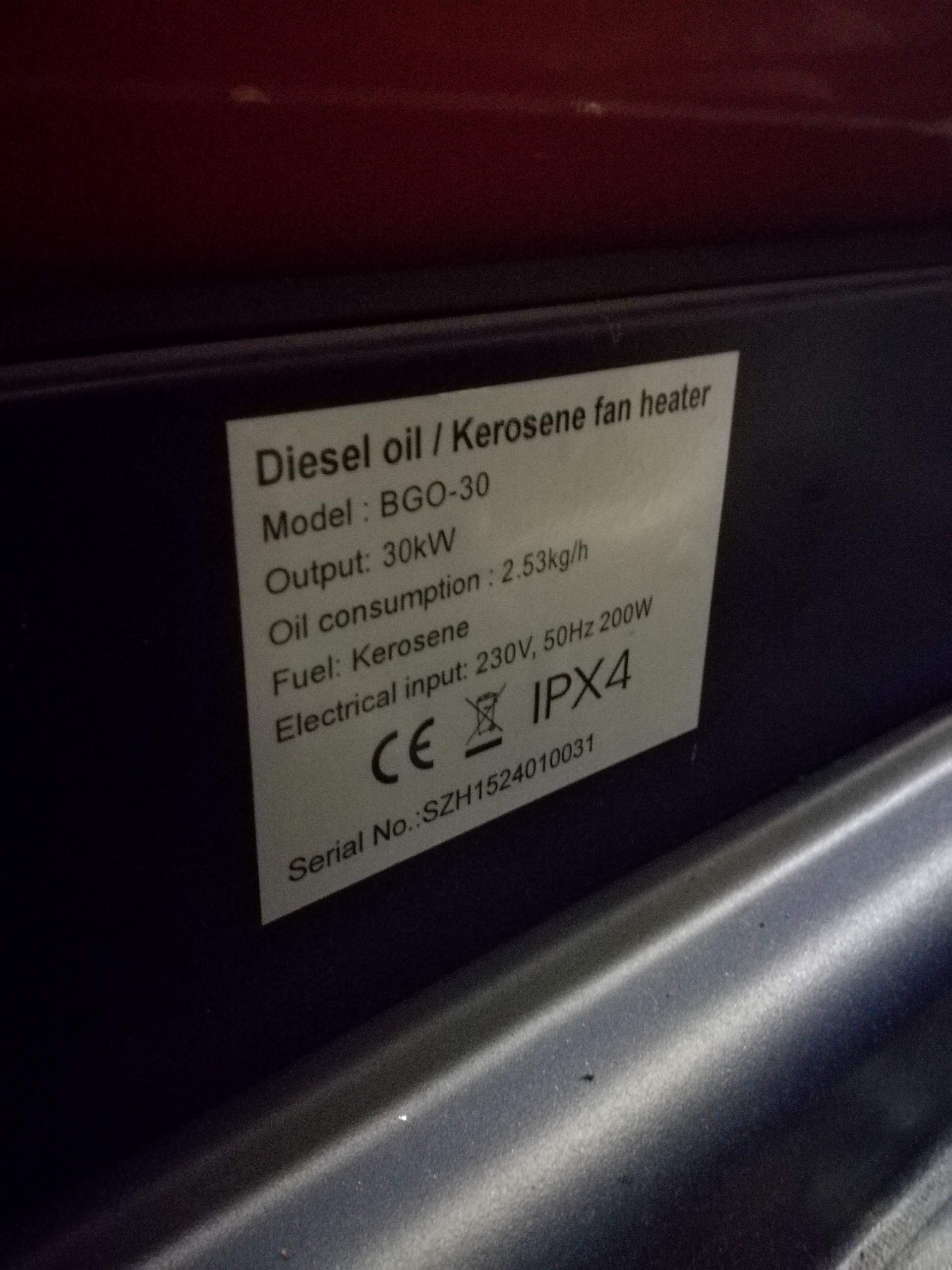 Diesel Heizkanone geht immer wieder aus? (Auto und Motorrad, Heizung)
