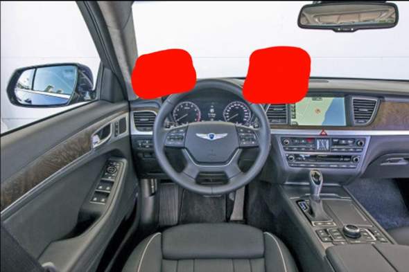 Foto zum Thema Auto-Seitenspiegel zeigt rotes Auto – Kostenloses