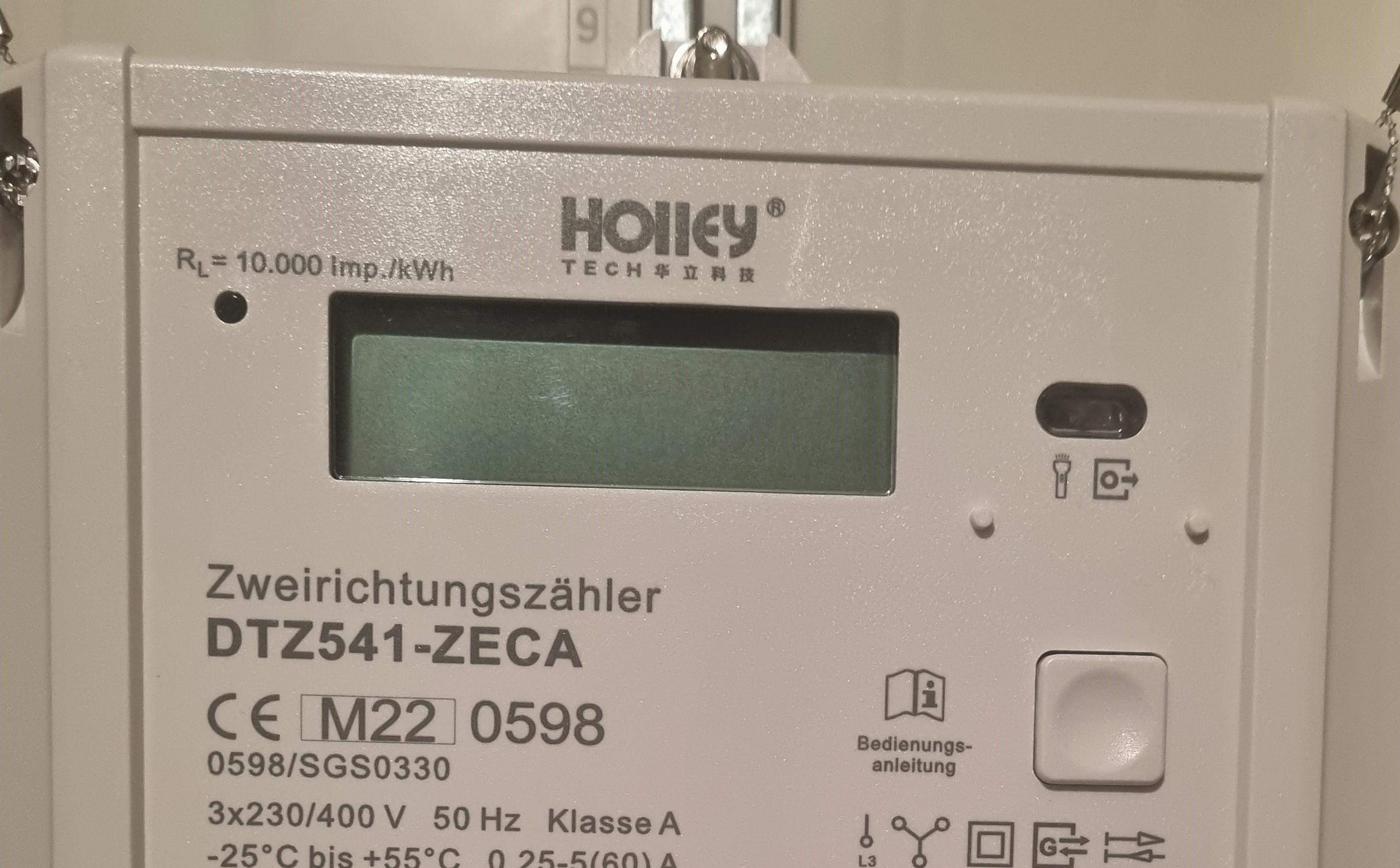 Digitaler Stromzähler nicht ablesbar? (Strom, Elektrik, Energie)