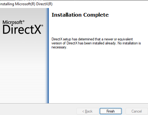 DirectX Setup Fehler?