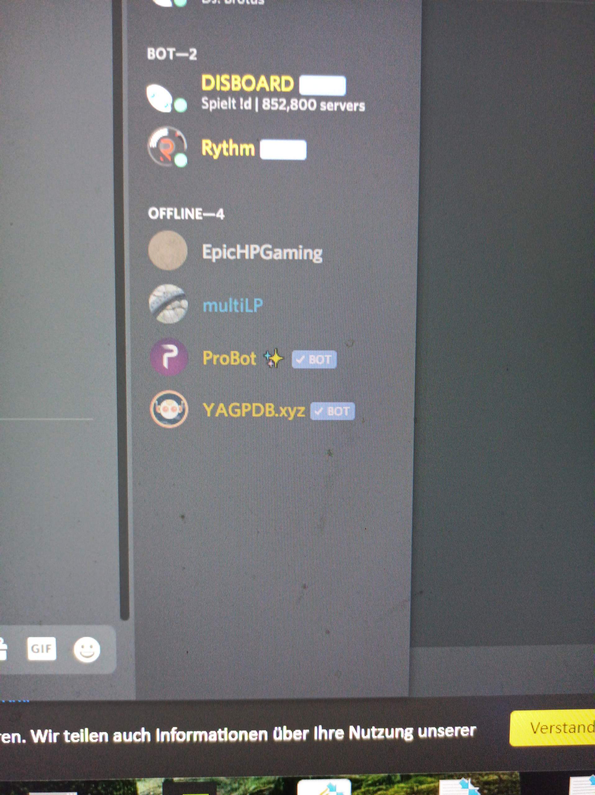 Discord bot down? (Computer, Gaming)