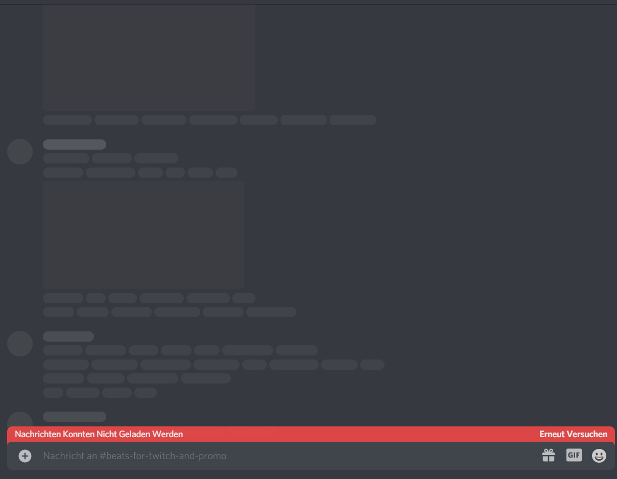 Discord Nachrichten werden nicht geladen? Spiele und Gaming)