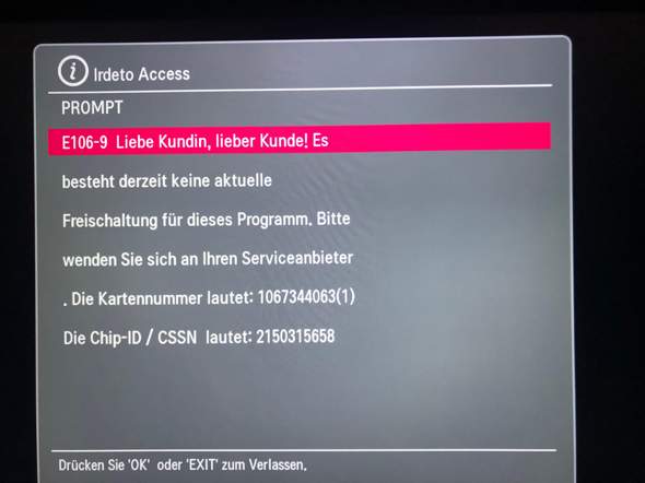 DMAX HD Austria geht nicht, was tun Hilfe?