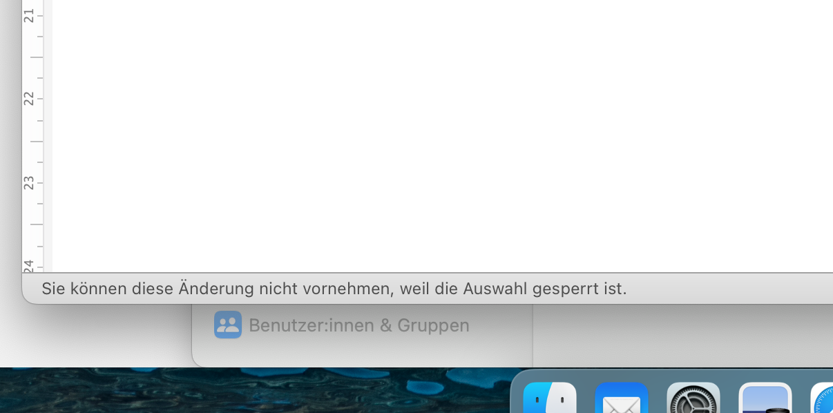 Dokument in Word auf Macbook gesperrt? (Microsoft Word)