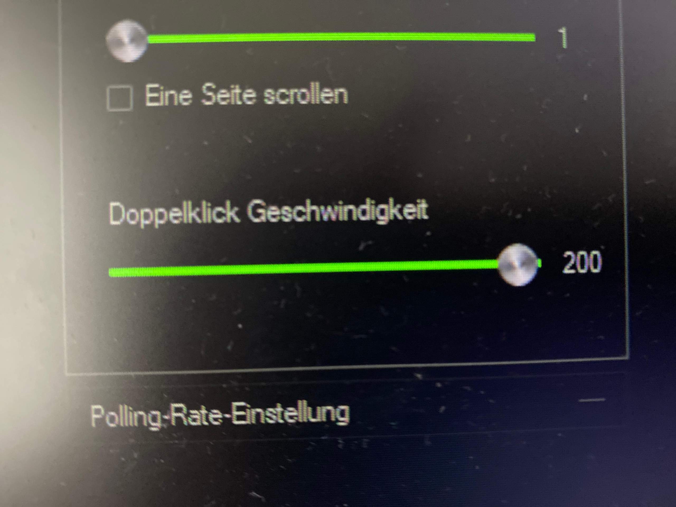 Doppelklick Geschwindigkeit?