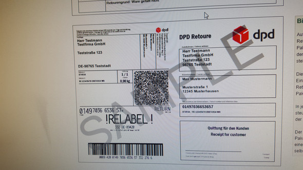 Dpd Retoure Schein Was Muss Aufs Packet Paket