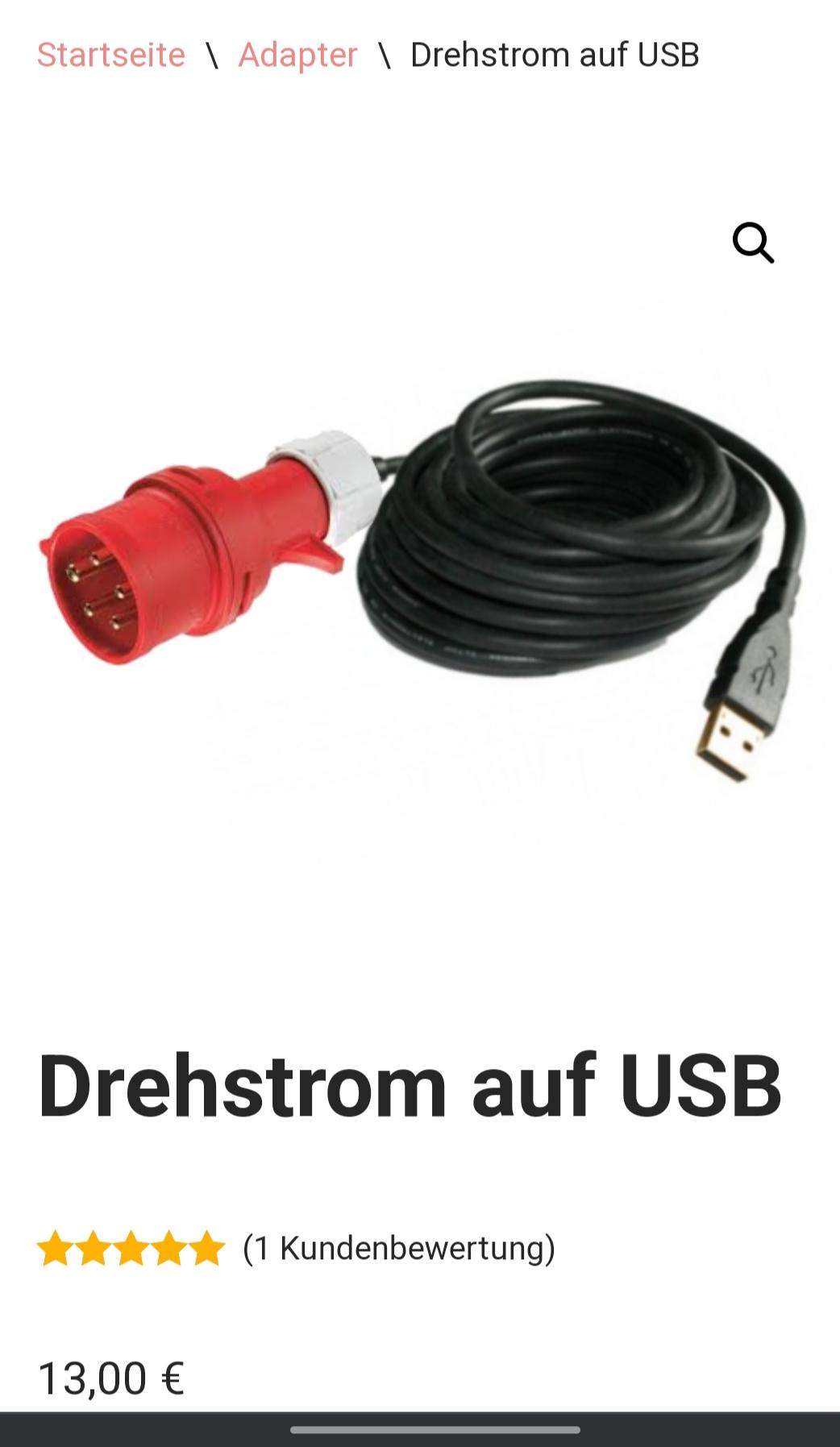 Drehstrom auf USB? (Handy, Strom, Akku)