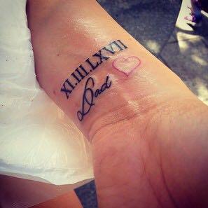 Dringend Hilfe Gesucht In Welcher Schriftart Ist Das Datum Geschrieben Gesundheit Korper Tattoo