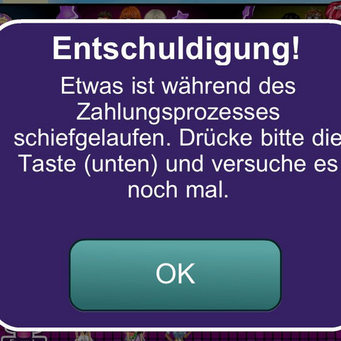 Ich drücke immer auf OK, versuche erneut aber funktioniert trotzdem nicht - (Handy, Smartphone, MovieStarPlanet)