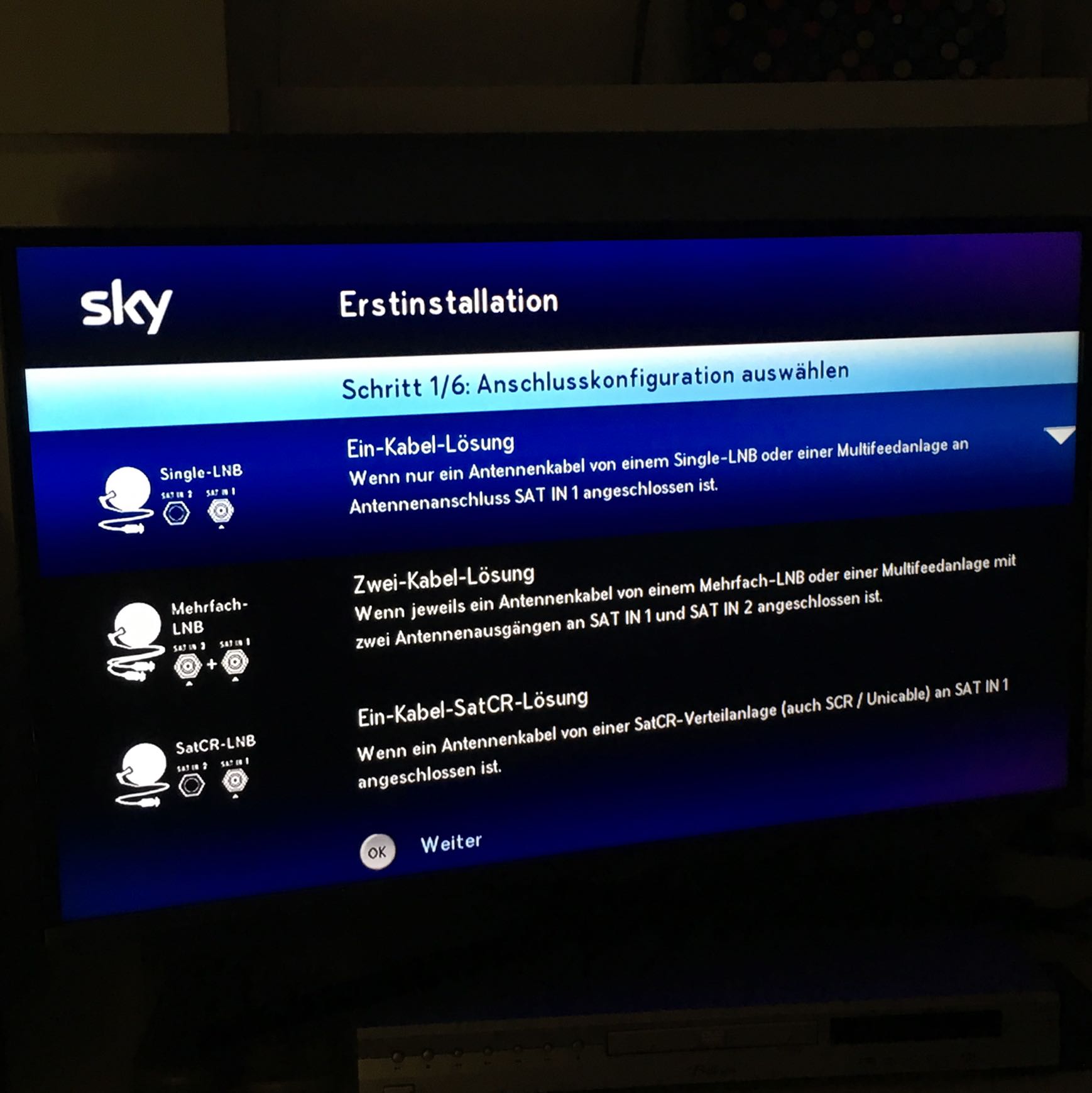 Sky Receiver Geht Nicht An Leuchtet Rot Dringend. Sky Receiver & Satellit Problem. Was mache ich falsch
